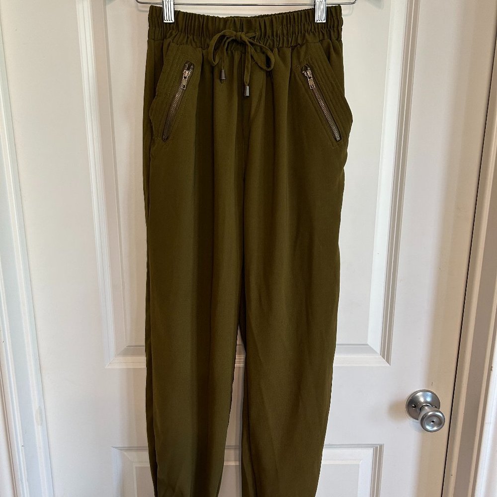 Japna Army Green Jogger Trousers